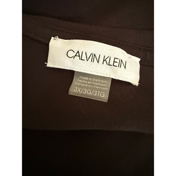 Calvin Klein NWT 3X Plus T Shirt Dress Embellished Black Stretchy Casual - Picture 4 of 8